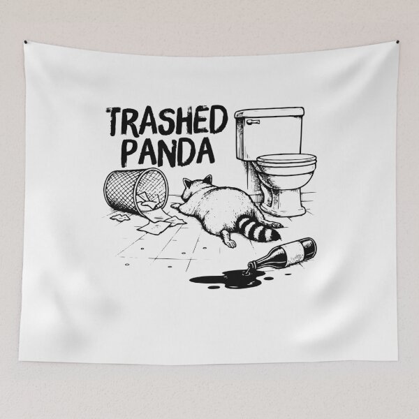 Item preview, Trashed Panda Funny Drunk Raccoon Hangover designed and sold by gunaone-design.