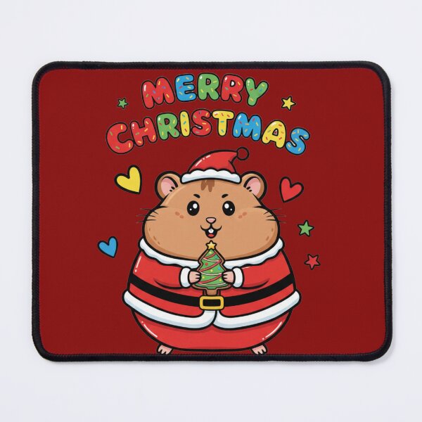 Item preview, Cute Christmas Hamster Santa designed and sold by UniqueArtsOnly.
