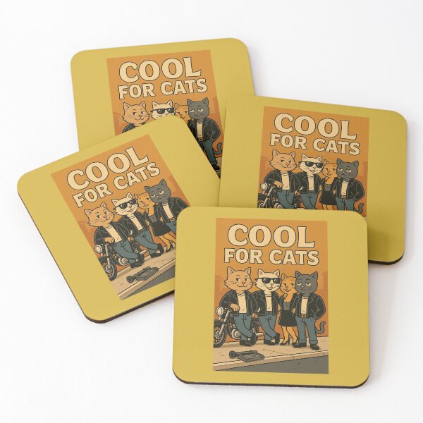 Item preview, Cool For Cats – Retro Biker Cat Gang designed and sold by Hornace88studio .