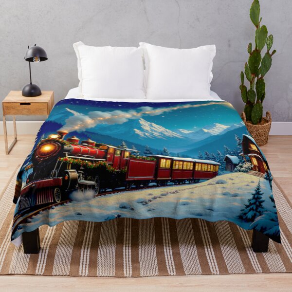 Item preview, Christmas Train in Snow – Festive Winter Railway Mug & Gift Design designed and sold by DigiArt8Design.