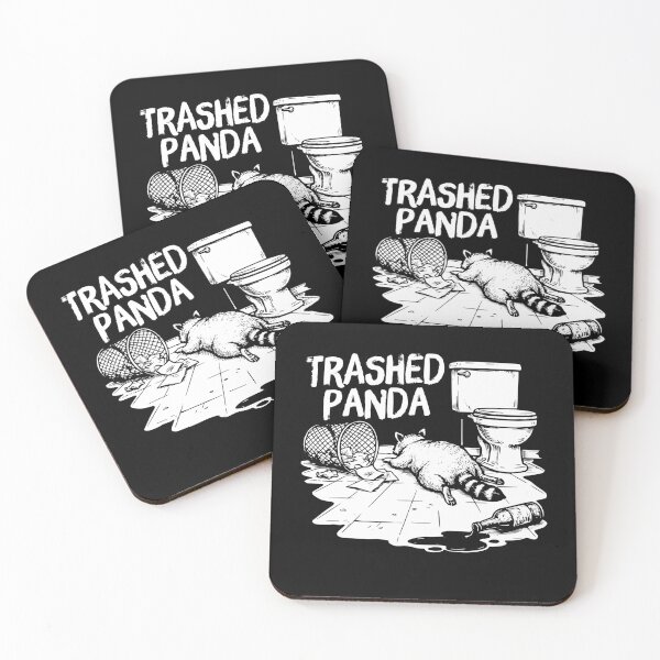 Item preview, Meme divertido del mapache borracho y el panda destrozado designed and sold by gunaone-design.