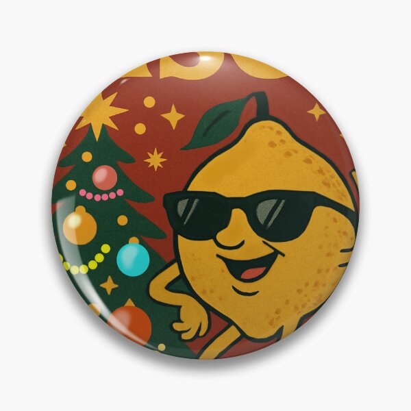 Item preview,  Festive Disco Lemon  Cyber Citrus Holiday Print by FELIA designed and sold by Felia001.