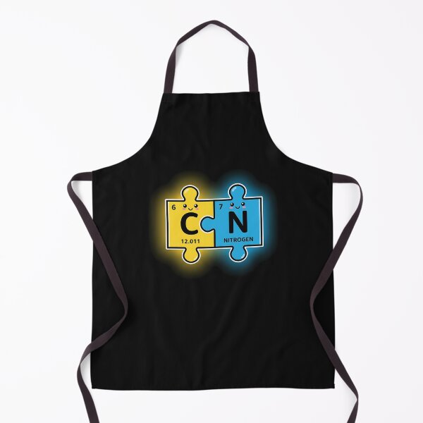 Item preview, Carbon Nitrogen Puzzle Couple – Cute Chemistry Love designed and sold by TalalosART.