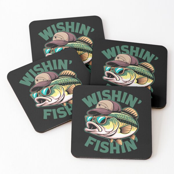 Item preview, Wishin' Fishin' Funny Bass Fish Design designed and sold by BOUCHERIT amine.