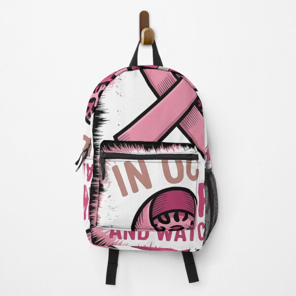 Item preview, In October We Wear Pink And Watch Football Breast Cancer designed and sold by RustsyMin.