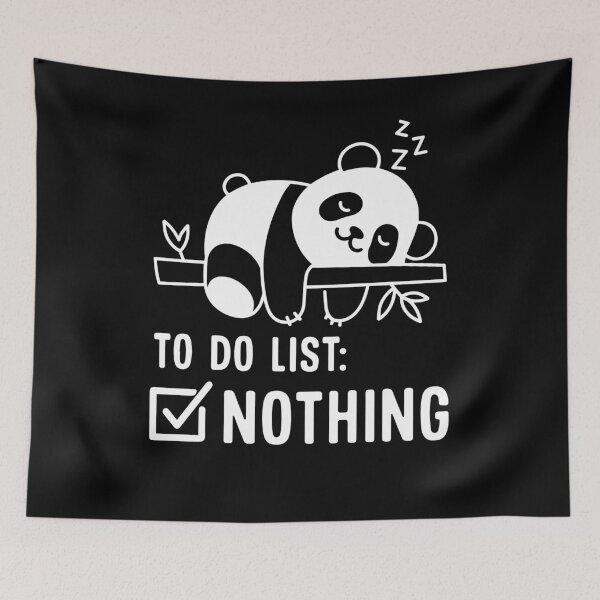 Item preview, Panda To Do List Nothing Funny Lazy Cute Panda Lover designed and sold by gunaone-design.