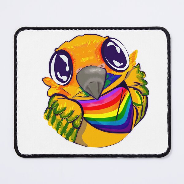 Item preview, Gilbert Baker Flag Pride Parrot designed and sold by ChakraDragons.
