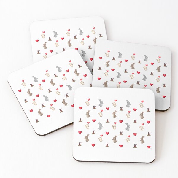 Item preview, Cute Animals with Hearts Kids Pattern designed and sold by LiudmylaMaika.