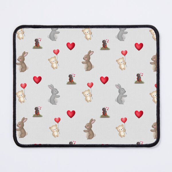 Item preview, Cute Animals with Hearts Kids Pattern designed and sold by LiudmylaMaika.