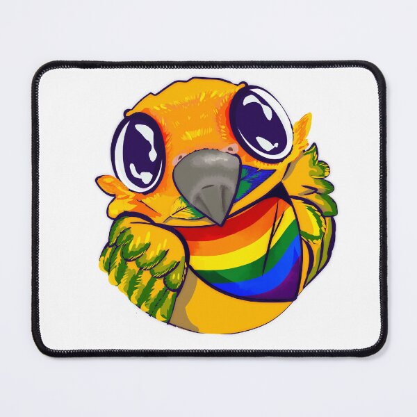 Item preview, Traditional Pride Flag Parrot designed and sold by ChakraDragons.