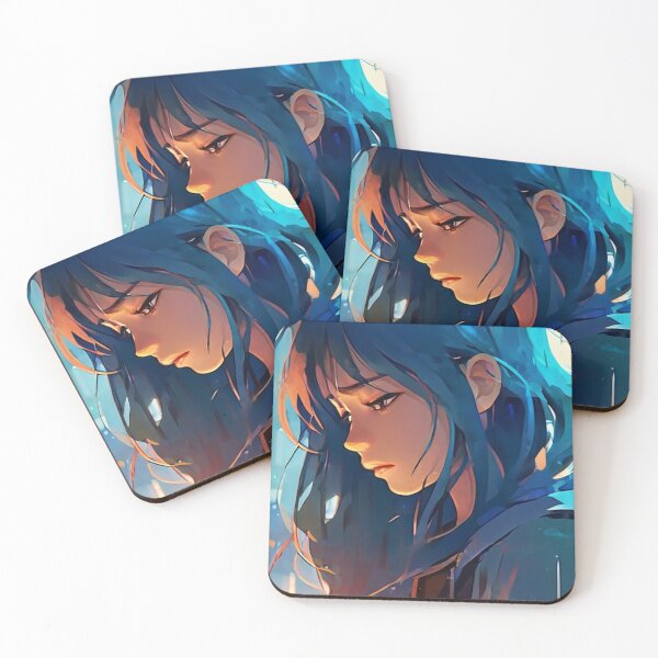 Item preview,  Character portrait Melancholy girl designed and sold by MoodStory.