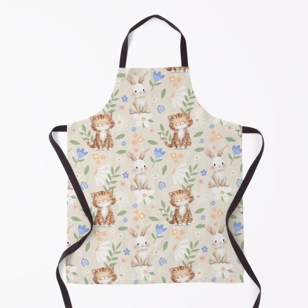 Item preview, Cute Bunny and Kitten Pastel Nursery Baby Pattern designed and sold by Big Day Out Designs.