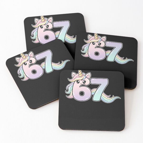 Item preview, Cute 67 Unicorn Pastel Magic designed and sold by TalalosART.