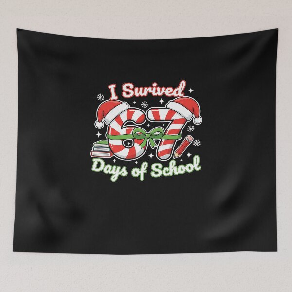 Item preview, Cute Christmas I Survived 67 Days Of School designed and sold by TalalosART.