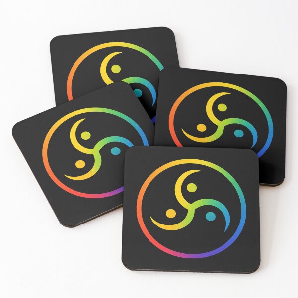 Item preview, BDSM Rainbow Symbol – Minimalist LGBTQ+ Triskelion Logo designed and sold by JonathanP514.