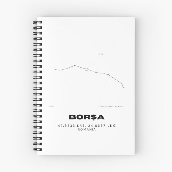 Item preview, Borșa Romania Minimalist Map Artwork designed and sold by RM-Journey.