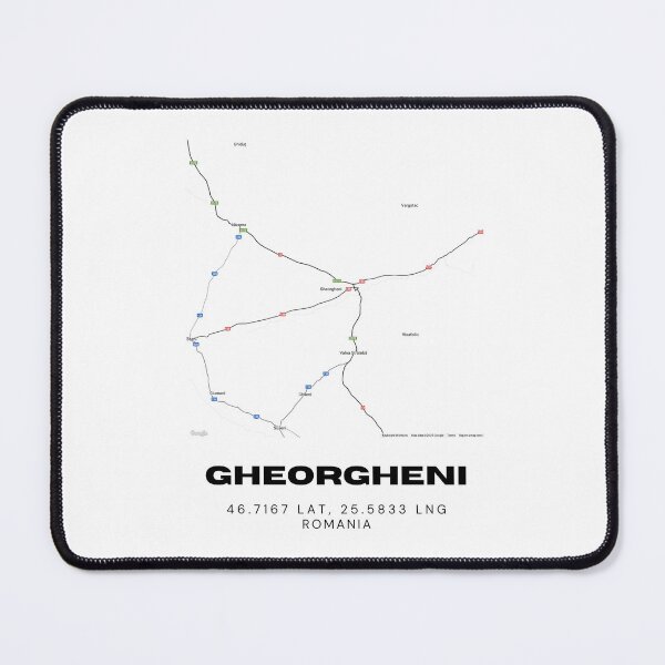 Item preview, Gheorgheni Romania Minimalist City Map Print designed and sold by RM-Journey.