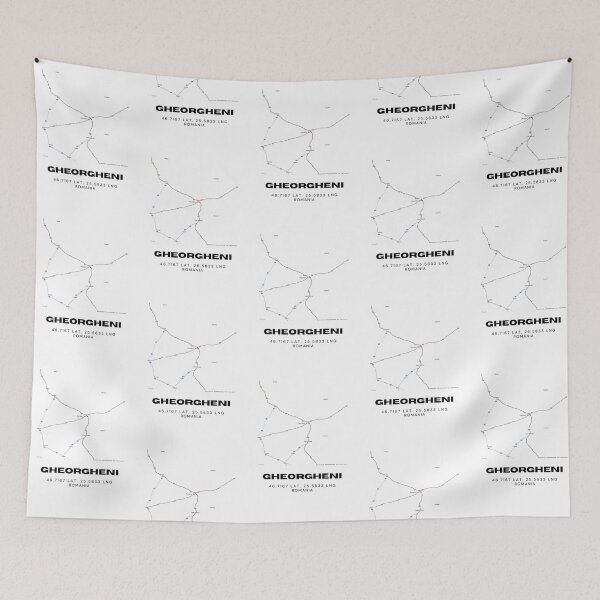 Item preview, Gheorgheni Romania Minimalist City Map Print designed and sold by RM-Journey.