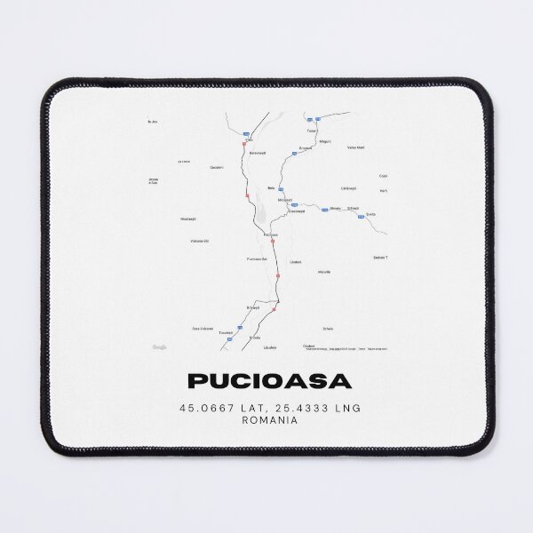 Item preview, Pucioasa Romania Minimalist Map Illustration designed and sold by RM-Journey.