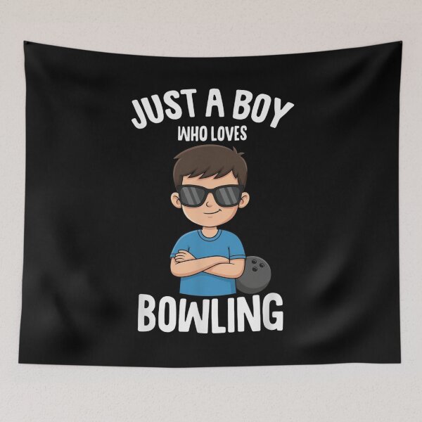 Item preview, Just A Boy Who Loves Bowling Bowler designed and sold by Gogetgiggles.