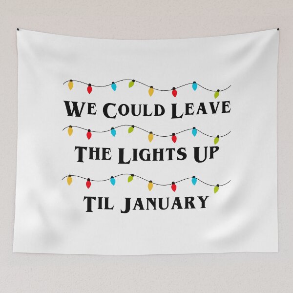 Item preview, Stranger Things We Could Leave The Lights Up Til January  designed and sold by lavndershrtdays.