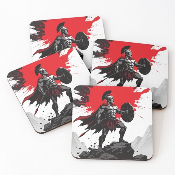 Item preview, Spartan Warrior Red and Black designed and sold by VisualVibeArt.