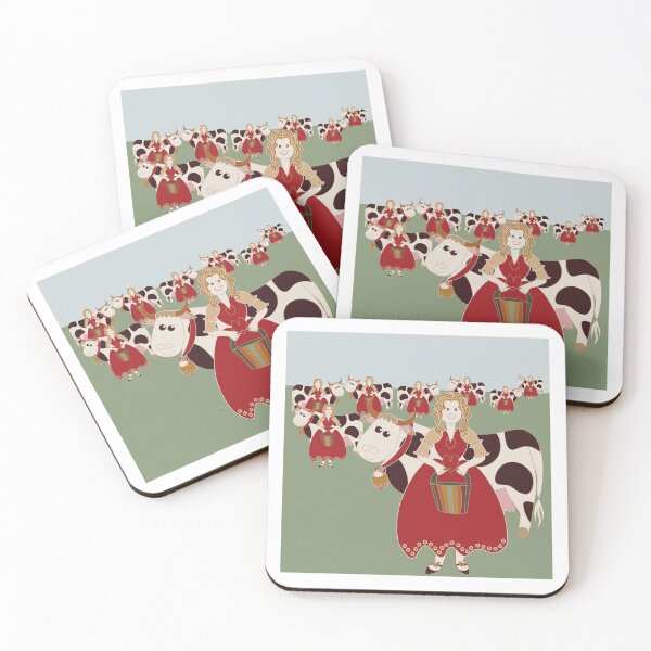 Item preview, EIGHT MAIDS A-MILKING, THE TWELVE DAYS OF CHRISTMAS designed and sold by Susan Marie Williams.