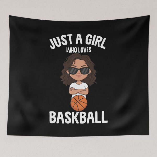 Item preview, Just A Girl Who Loves Basketball Sporty Girl designed and sold by Gogetgiggles.