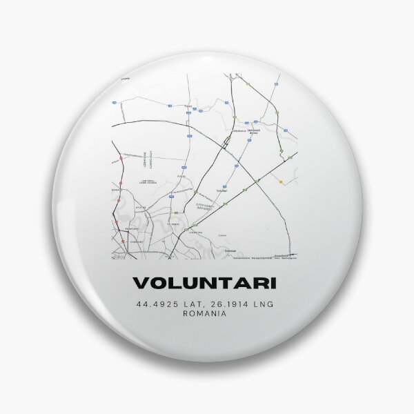 Item preview, Voluntari Romania Minimalist Map Artwork designed and sold by RM-Journey.