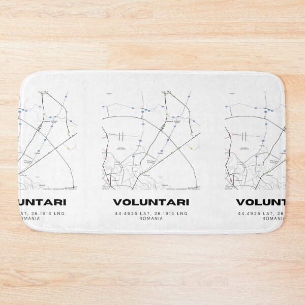 Item preview, Voluntari Romania Minimalist Map Artwork designed and sold by RM-Journey.