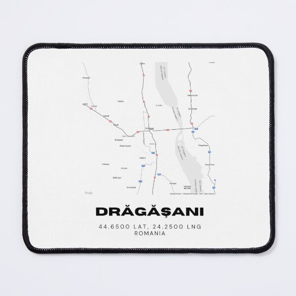 Item preview, Drăgășani Romania Minimalist Map Illustration designed and sold by RM-Journey.