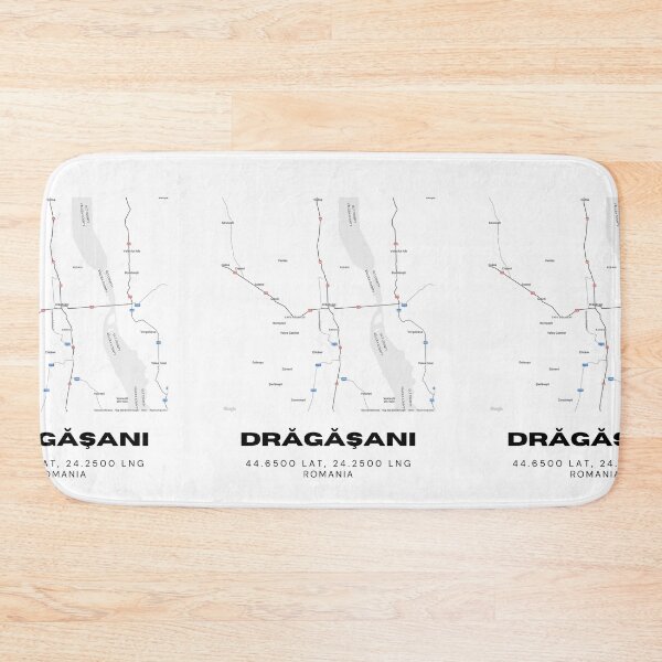 Item preview, Drăgășani Romania Minimalist Map Illustration designed and sold by RM-Journey.