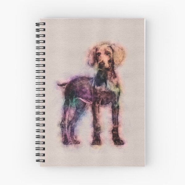 Item preview, Weimaraner puppy sketch designed and sold by k9printart.