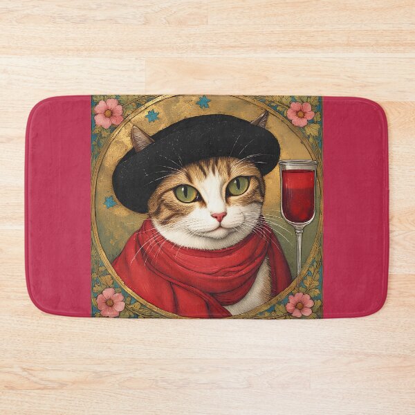 Item preview, A medieval cat among fantastical roses. designed and sold by Natalia-Vlad.