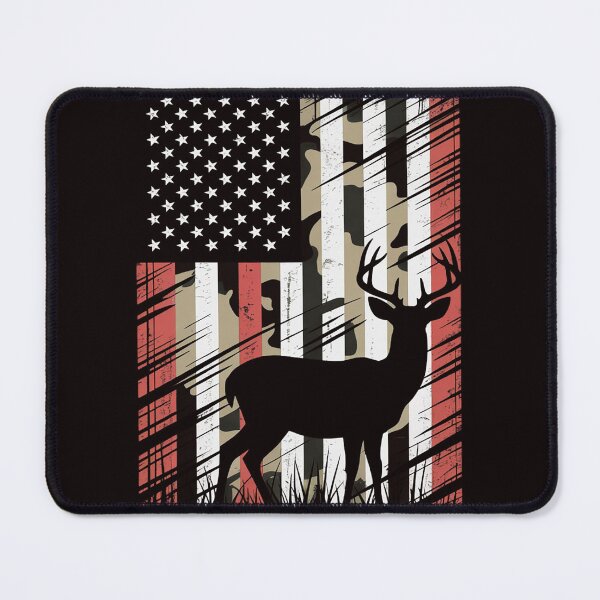 Item preview, Camo US Flag Deer Elk Buck Camoflage Hunting Hunter Dad Gift designed and sold by RopboxRone.
