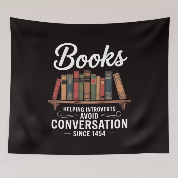 Item preview, Books helping introverts avoid conversation designed and sold by RopboxRone.
