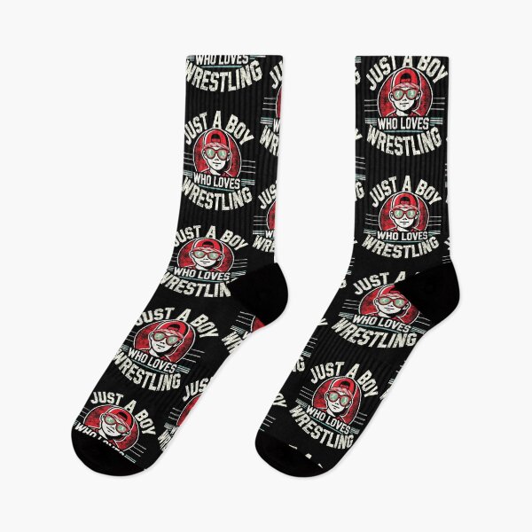 Item preview, Just A Boy Who Loves Wrestling designed and sold by Gogetgiggles.