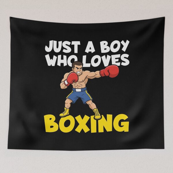 Item preview, Just A Boy Who Loves Boxing Boxing Fan designed and sold by Gogetgiggles.