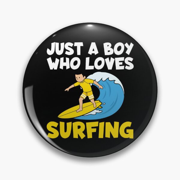 Item preview, Just A Boy Who Loves Surfing Surfer Boy designed and sold by Gogetgiggles.