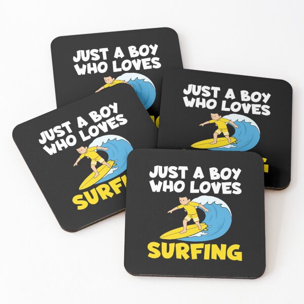 Item preview, Just A Boy Who Loves Surfing Surfer Boy designed and sold by Gogetgiggles.