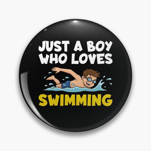 Item preview, Just A Boy Who Loves Swimming Swimmer designed and sold by Gogetgiggles.