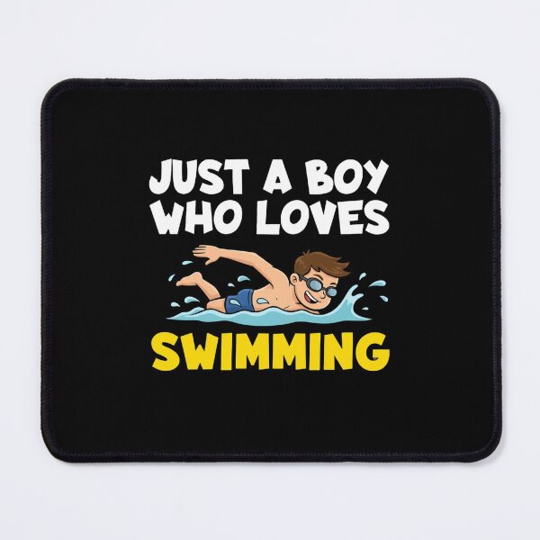 Item preview, Just A Boy Who Loves Swimming Swimmer designed and sold by Gogetgiggles.