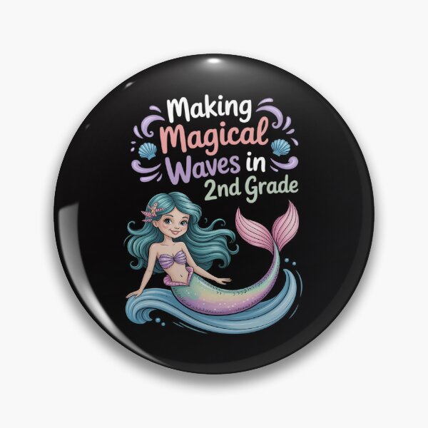 Item preview, 2nd Grade Cute Mermaid Girls Second Grade Making Waves designed and sold by Silicula.