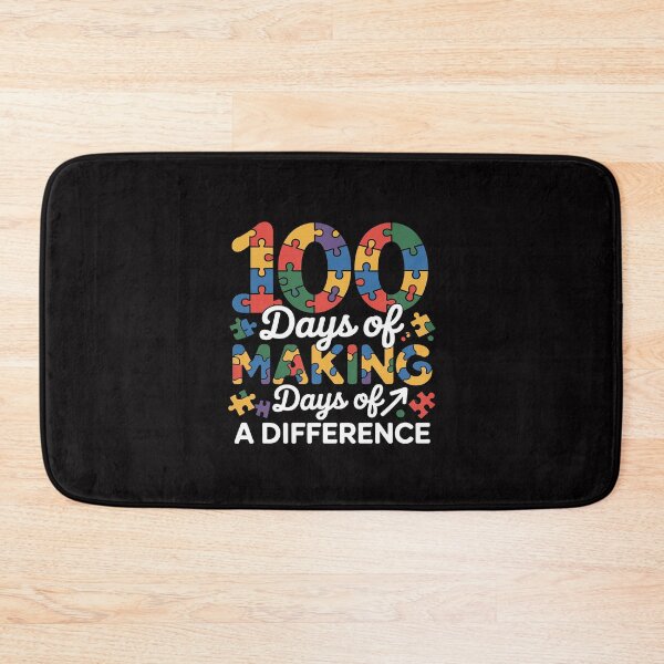 Item preview, 100 Days of Making Difference 100th Day of School Autism Kid designed and sold by Silicula.