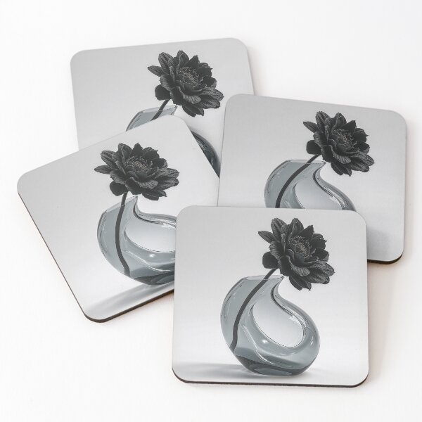 Item preview, Black Flower Glass Sculpture Art designed and sold by NIVEX.