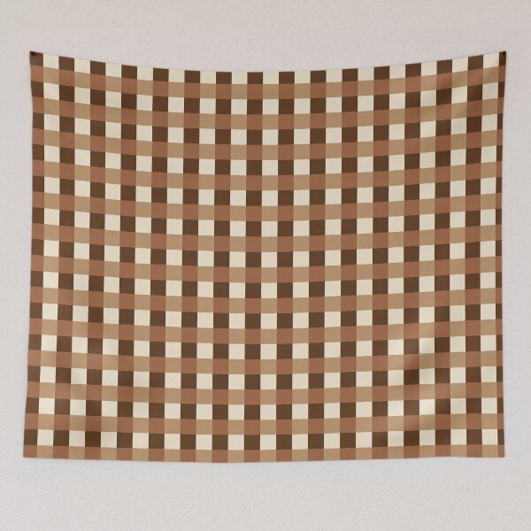 Item preview, Terracotta plaid phone case gift for mom on birthday, Cozy terracotta gingham pillow gift for her this Christmas, Terracotta check blanket graduation present for college students or women designed and sold by VivaFy.