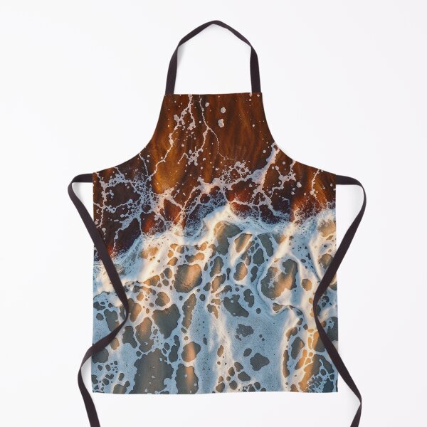 Item preview, Aerial Abstract Ocean Waves with Copper Sand and Foam Texture designed and sold by RokaCircles.