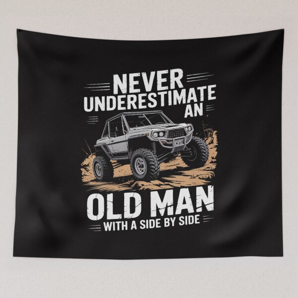 Item preview, Never Underestimate An Old Man With A Side By Side UTV designed and sold by Silicula.