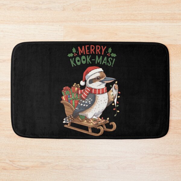 Item preview, Xmas Kookaburra - Christmas kookaburra bird - Merry kook mas australian kookaburra designed and sold by Prtina.