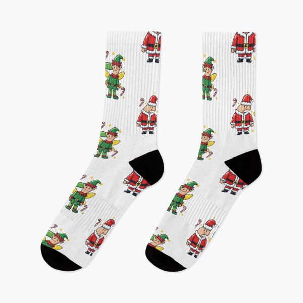 Item preview,  I Survived 67School Days - Funny Pixel Art Christmas Santa & Elf designed and sold by w66aboo.